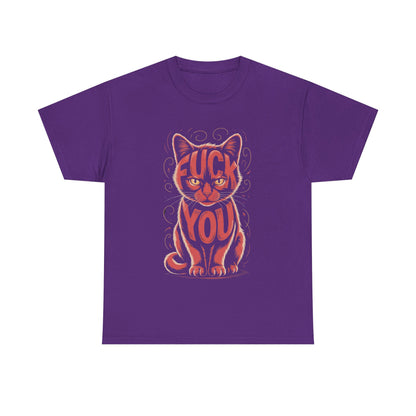 Sassy Cat Tee - Unisex Heavy Cotton Tee, Funny Cat Shirt, Humor Tee, Pet Lover Gift, Unique Graphic T-Shirt, Be Yourself Shirt