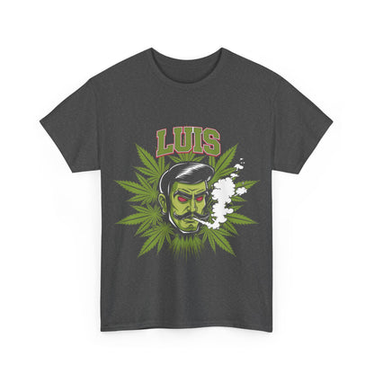 Unisex Graphic Tee with 'LUIS' Design, Vintage Style, Cannabis-Inspired Fashion, Gift for Him, Streetwear, Casual Everyday Wear