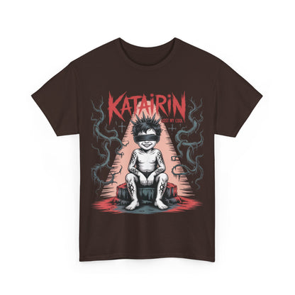 Katairin Heavy Cotton Tee | Unisex Graphic T-Shirt, Gothic Style Apparel, Alternative Fashion, Casual Wear, Unique Gift Idea