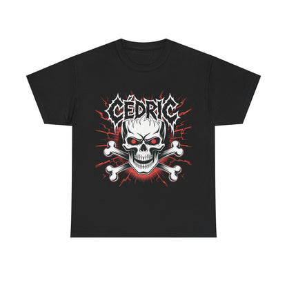 Skull and Crossbones Heavy Cotton Tee, Unisex T-Shirt, Edgy Graphic Tee, Casual Wear, Gift for Rebels, Halloween, Alternative Fashion