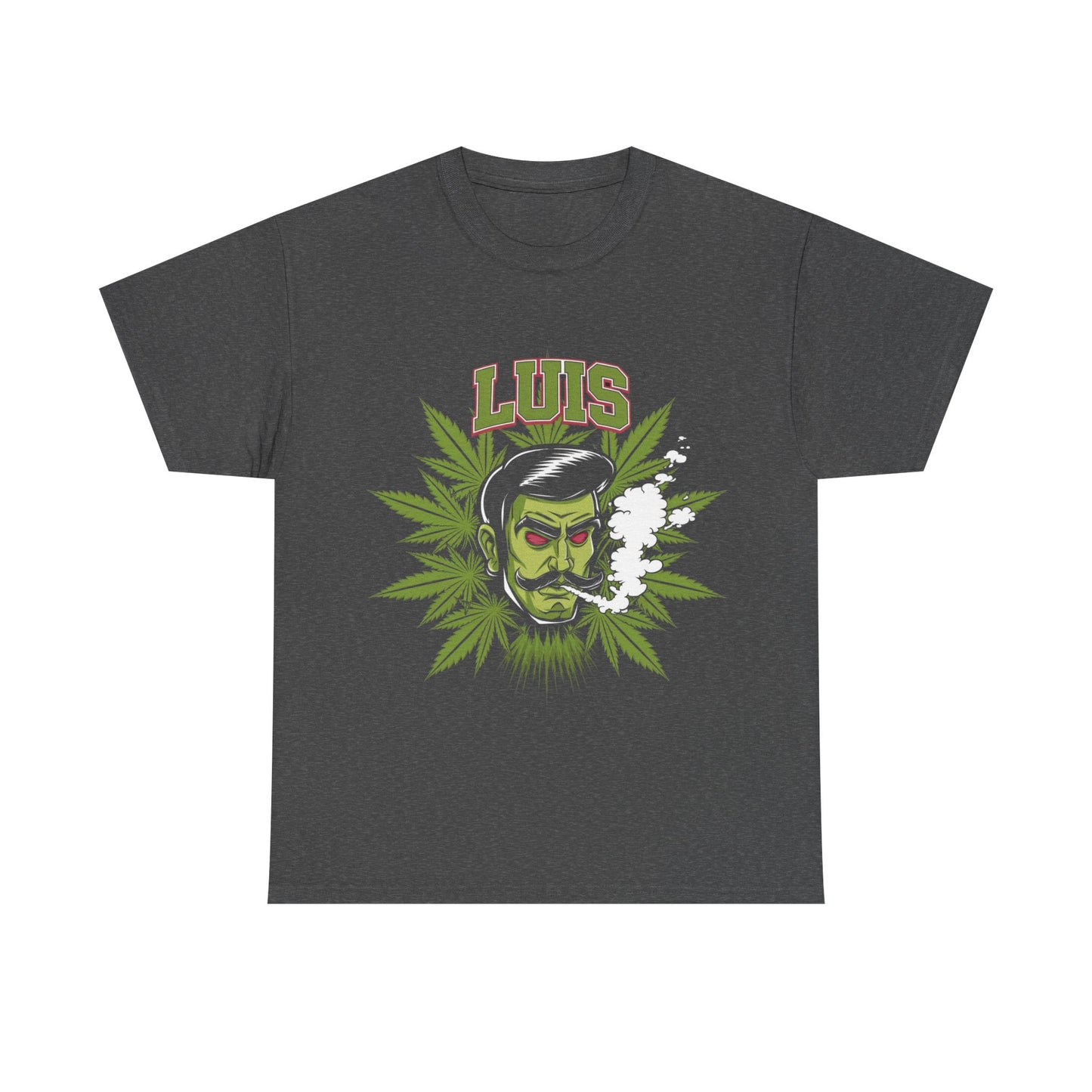 Unisex Graphic Tee with 'LUIS' Design, Vintage Style, Cannabis-Inspired Fashion, Gift for Him, Streetwear, Casual Everyday Wear