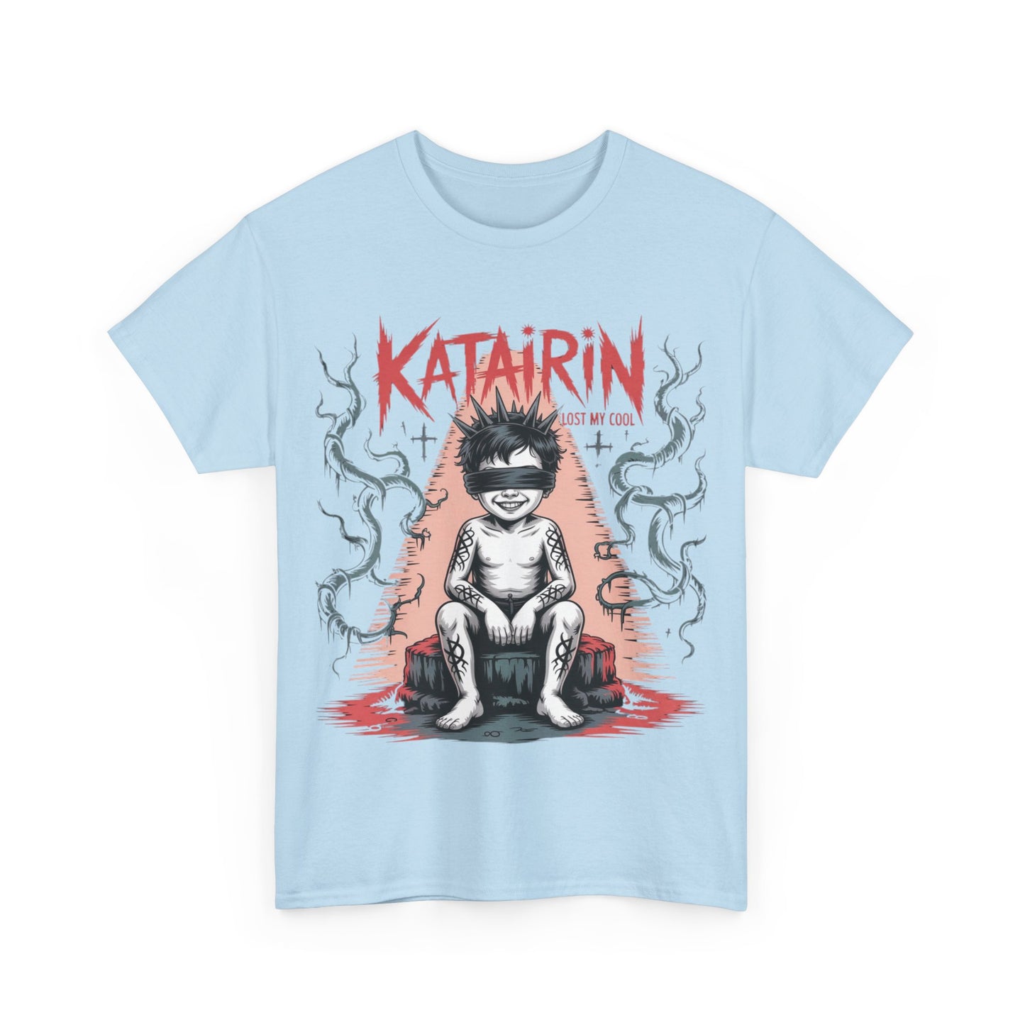 Katairin Heavy Cotton Tee | Unisex Graphic T-Shirt, Gothic Style Apparel, Alternative Fashion, Casual Wear, Unique Gift Idea