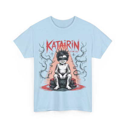 Katairin Heavy Cotton Tee | Unisex Graphic T-Shirt, Gothic Style Apparel, Alternative Fashion, Casual Wear, Unique Gift Idea