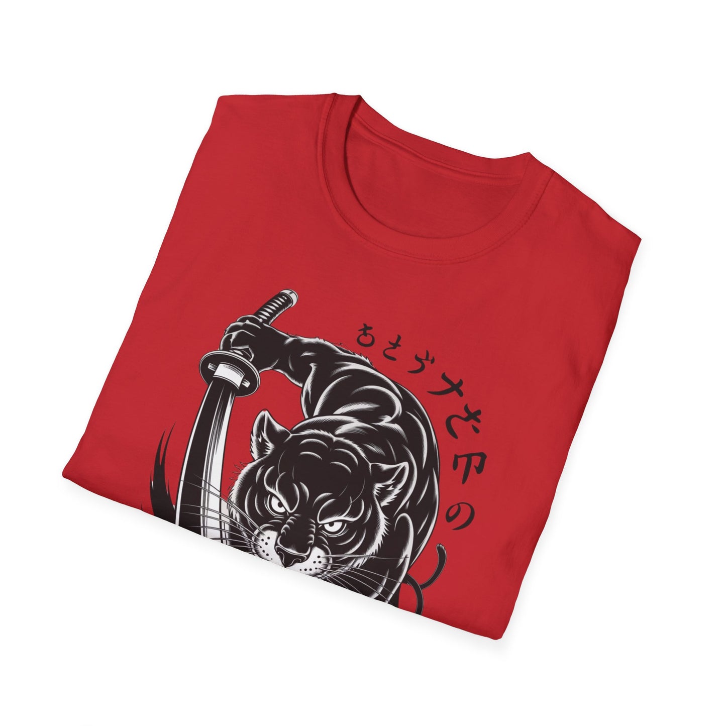 Fierce Panther Graphic Tee, Unisex Softstyle T-Shirt, Animal Lover Gift, Casual Wear, Black Panther Art, Stylish T-Shirt