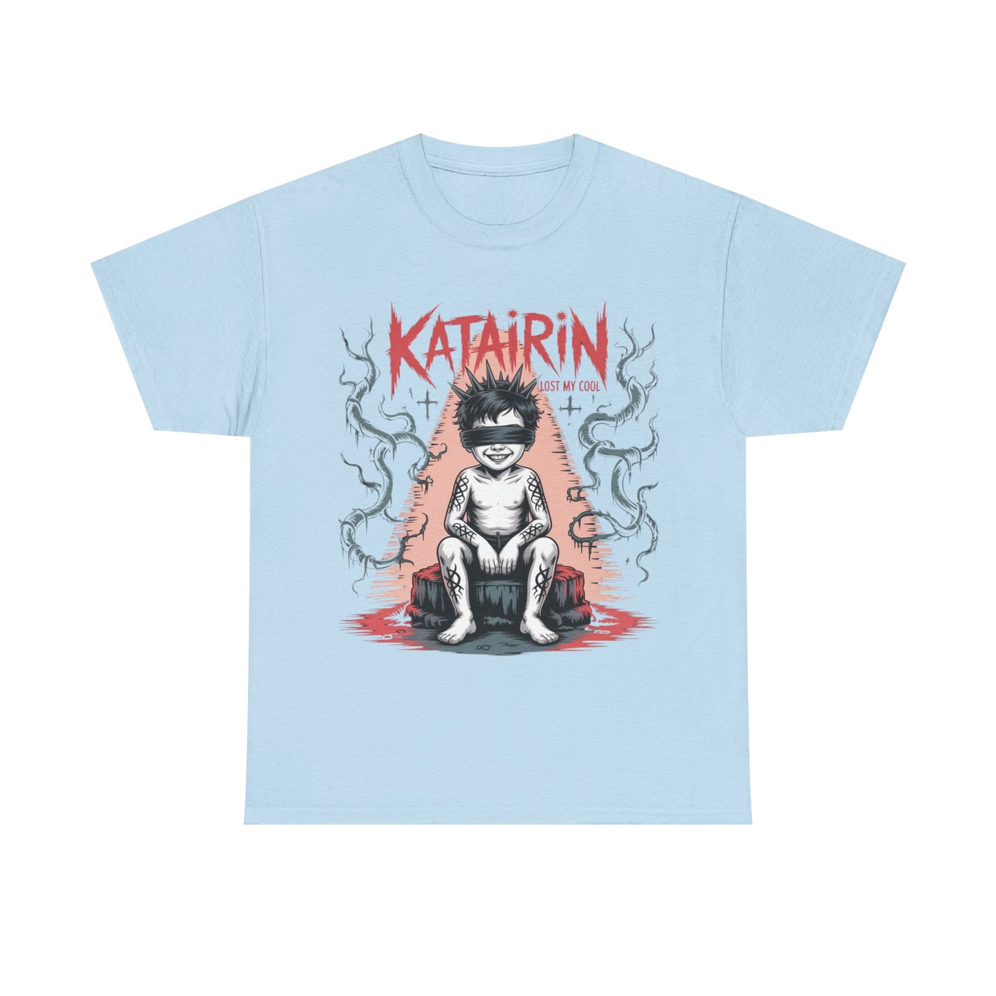 Katairin Heavy Cotton Tee | Unisex Graphic T-Shirt, Gothic Style Apparel, Alternative Fashion, Casual Wear, Unique Gift Idea