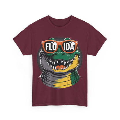 Florida Alligator Graphic Tee | Unisex Cotton Shirt, Summer Casual Wear, Gift for Florida Lovers, Beach Vibes, Fun Souvenir