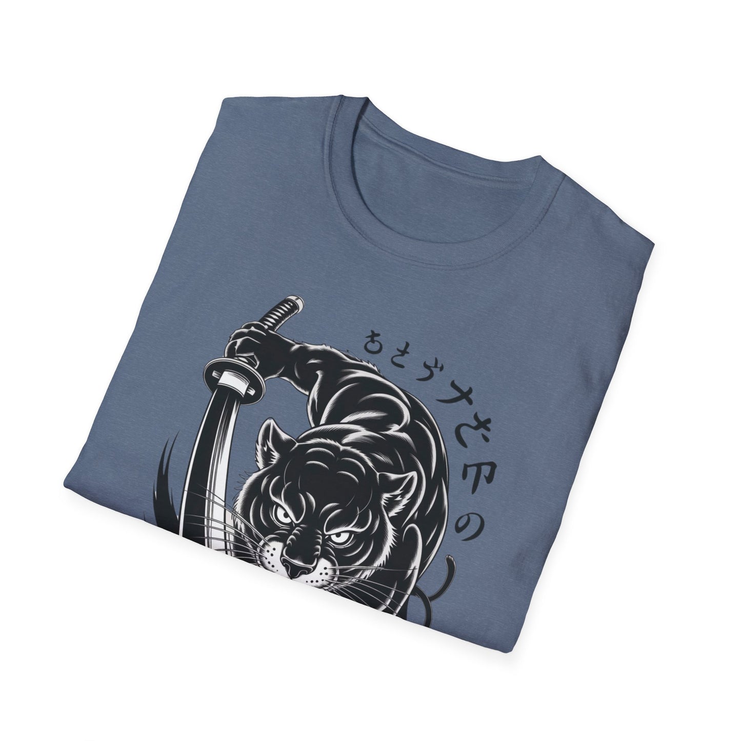 Fierce Panther Graphic Tee, Unisex Softstyle T-Shirt, Animal Lover Gift, Casual Wear, Black Panther Art, Stylish T-Shirt