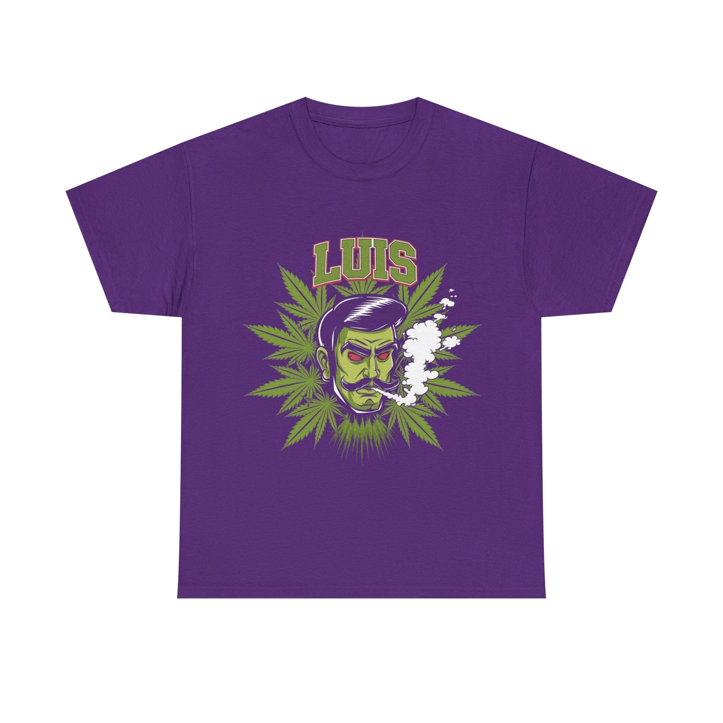 Unisex Graphic Tee with 'LUIS' Design, Vintage Style, Cannabis-Inspired Fashion, Gift for Him, Streetwear, Casual Everyday Wear