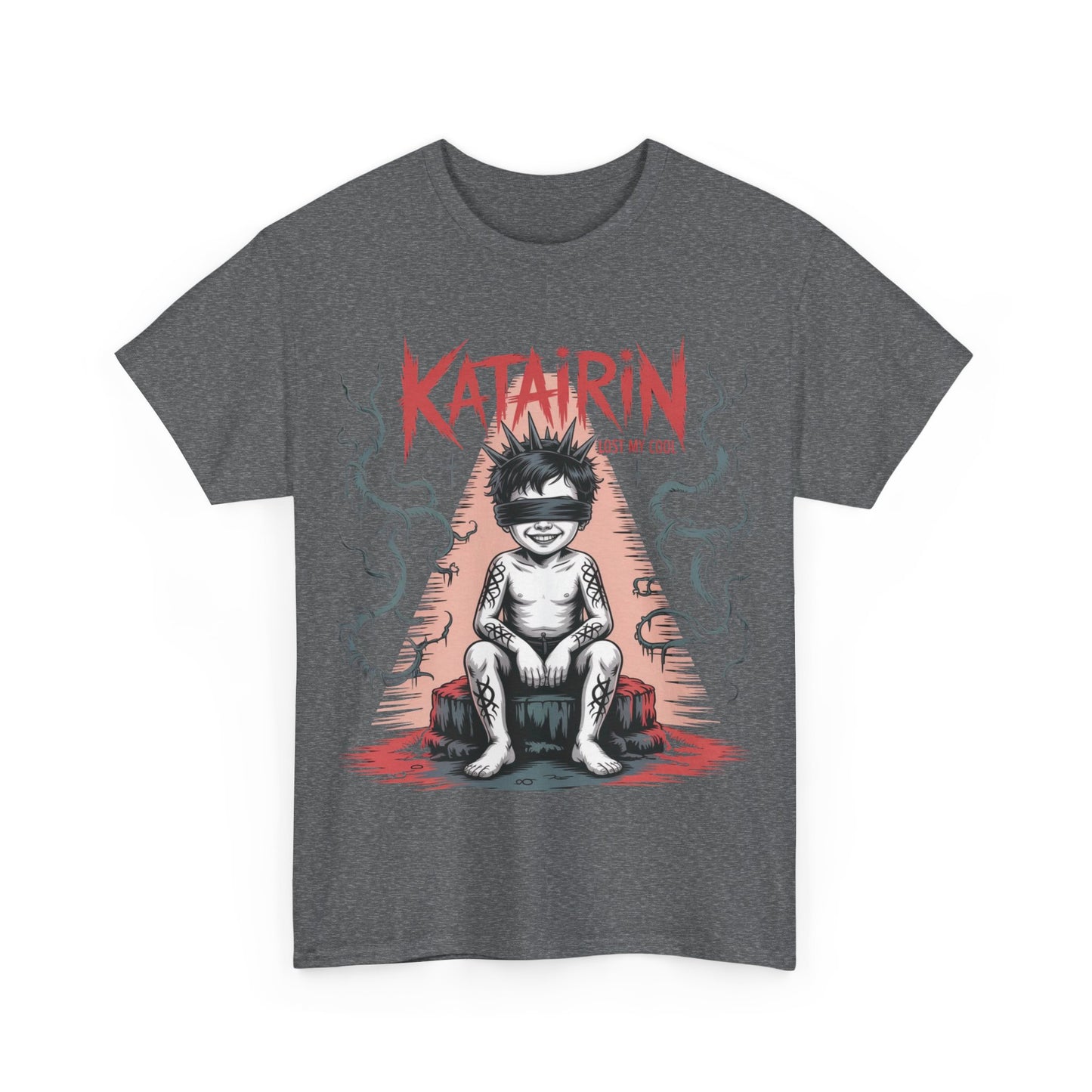 Katairin Heavy Cotton Tee | Unisex Graphic T-Shirt, Gothic Style Apparel, Alternative Fashion, Casual Wear, Unique Gift Idea