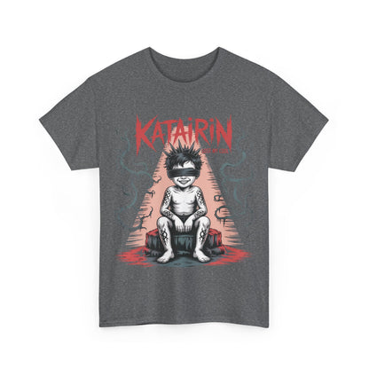 Katairin Heavy Cotton Tee | Unisex Graphic T-Shirt, Gothic Style Apparel, Alternative Fashion, Casual Wear, Unique Gift Idea