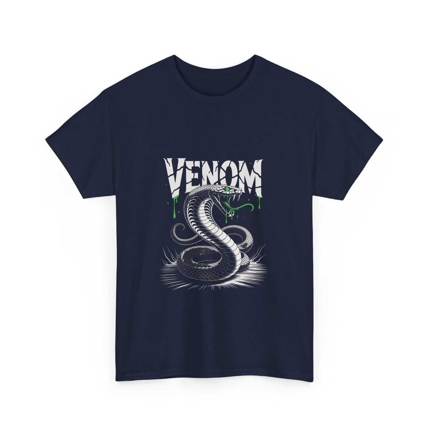 Venom Graphic Unisex Heavy Cotton Tee, Gamer Gift, Halloween Costume Tee, Casual Streetwear, Comic Lovers Apparel