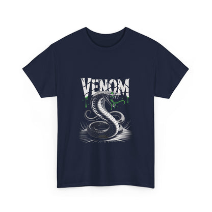 Venom Graphic Unisex Heavy Cotton Tee, Gamer Gift, Halloween Costume Tee, Casual Streetwear, Comic Lovers Apparel