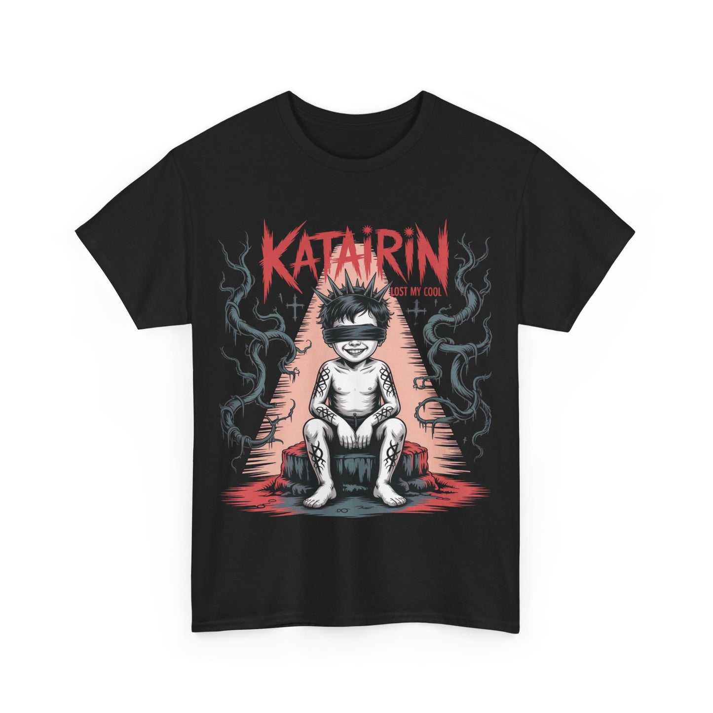 Katairin Heavy Cotton Tee | Unisex Graphic T-Shirt, Gothic Style Apparel, Alternative Fashion, Casual Wear, Unique Gift Idea