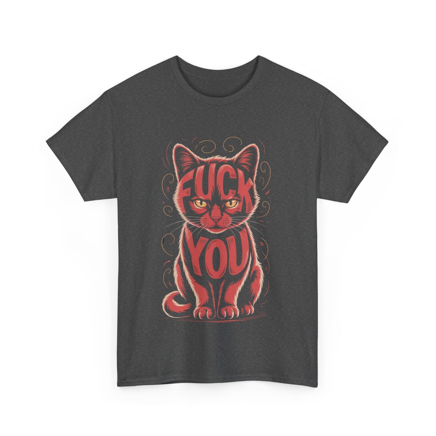 Sassy Cat Tee - Unisex Heavy Cotton Tee, Funny Cat Shirt, Humor Tee, Pet Lover Gift, Unique Graphic T-Shirt, Be Yourself Shirt