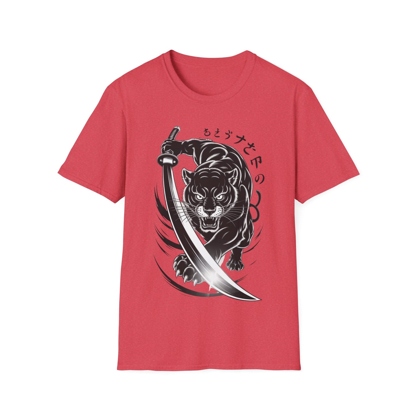 Fierce Panther Graphic Tee, Unisex Softstyle T-Shirt, Animal Lover Gift, Casual Wear, Black Panther Art, Stylish T-Shirt