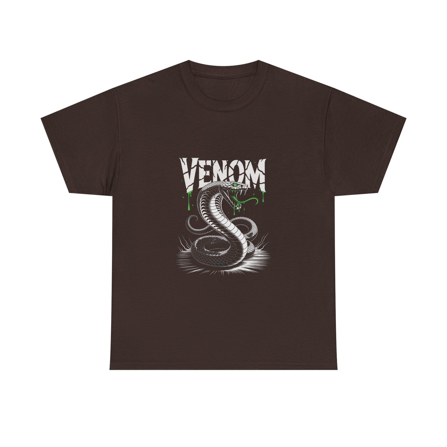 Venom Graphic Unisex Heavy Cotton Tee, Gamer Gift, Halloween Costume Tee, Casual Streetwear, Comic Lovers Apparel
