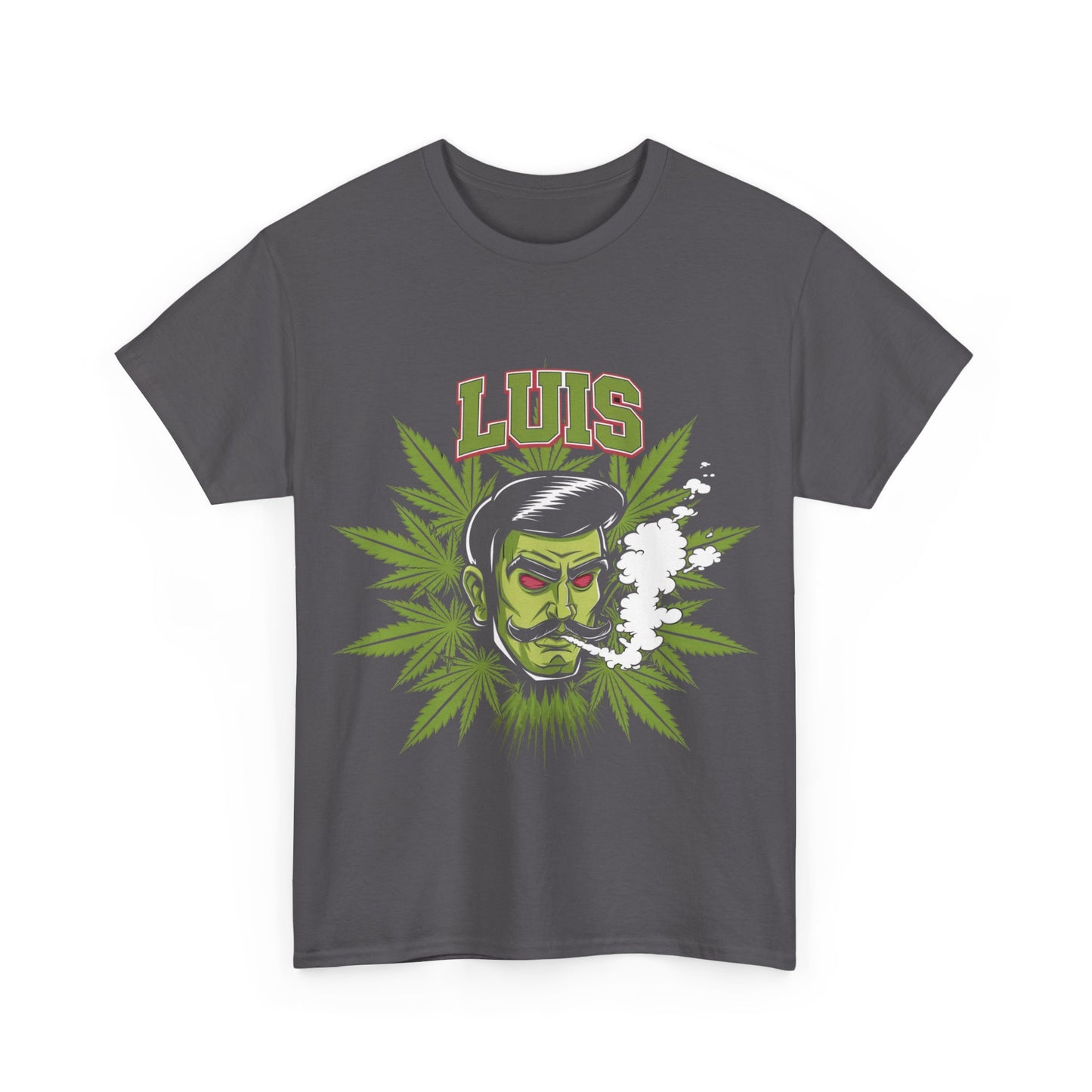 Unisex Graphic Tee with 'LUIS' Design, Vintage Style, Cannabis-Inspired Fashion, Gift for Him, Streetwear, Casual Everyday Wear