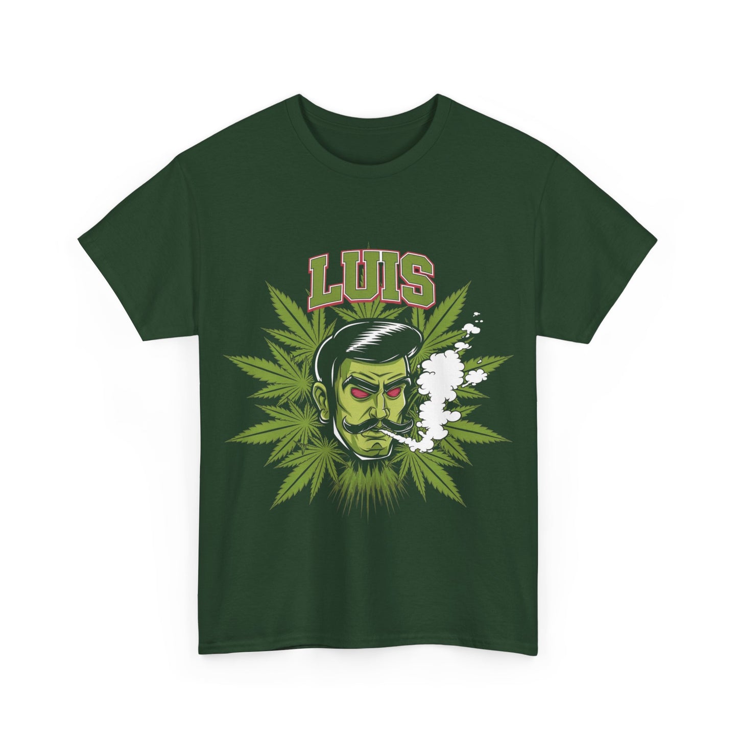 Unisex Graphic Tee with 'LUIS' Design, Vintage Style, Cannabis-Inspired Fashion, Gift for Him, Streetwear, Casual Everyday Wear
