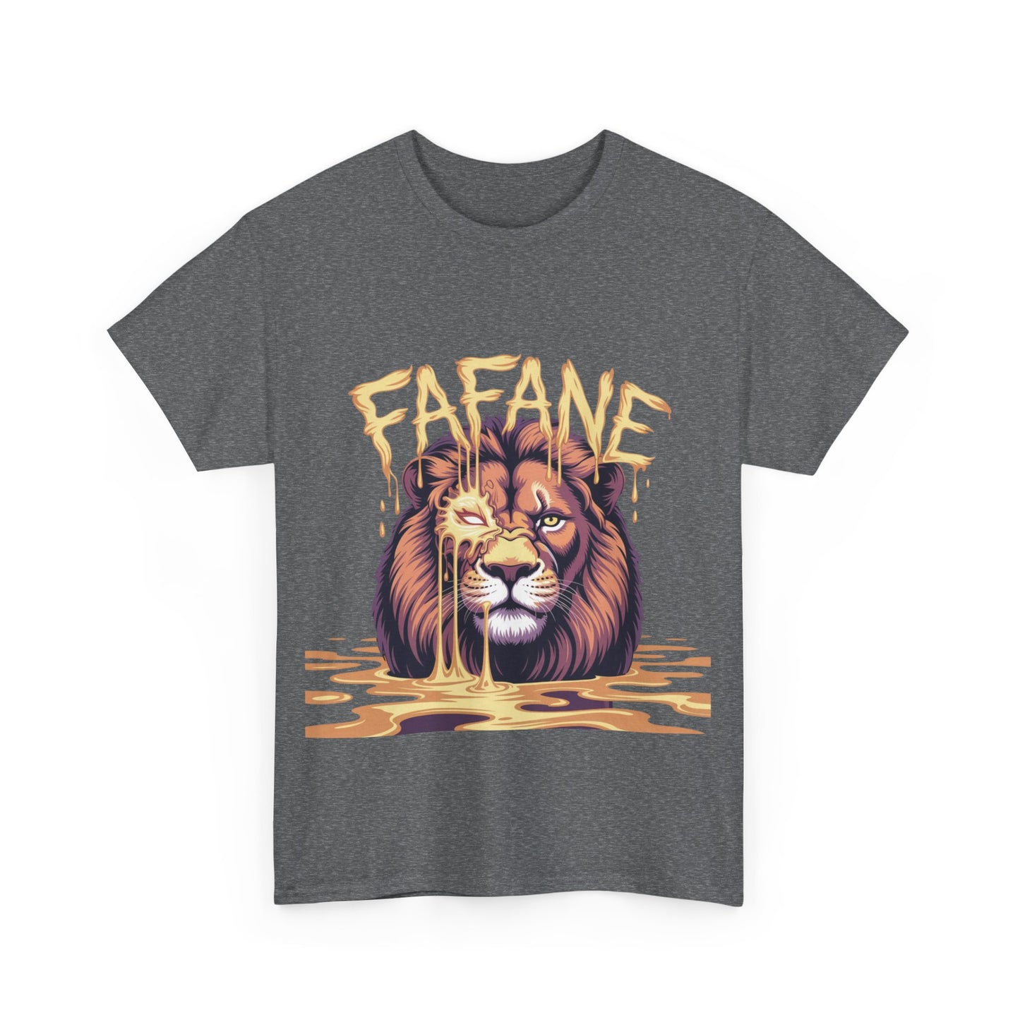 Majestic Lion Graphic Tee | Unisex Heavy Cotton Shirt, Animal Lover Gift, Unique Casual Wear, Streetwear, Graphic T-Shirt