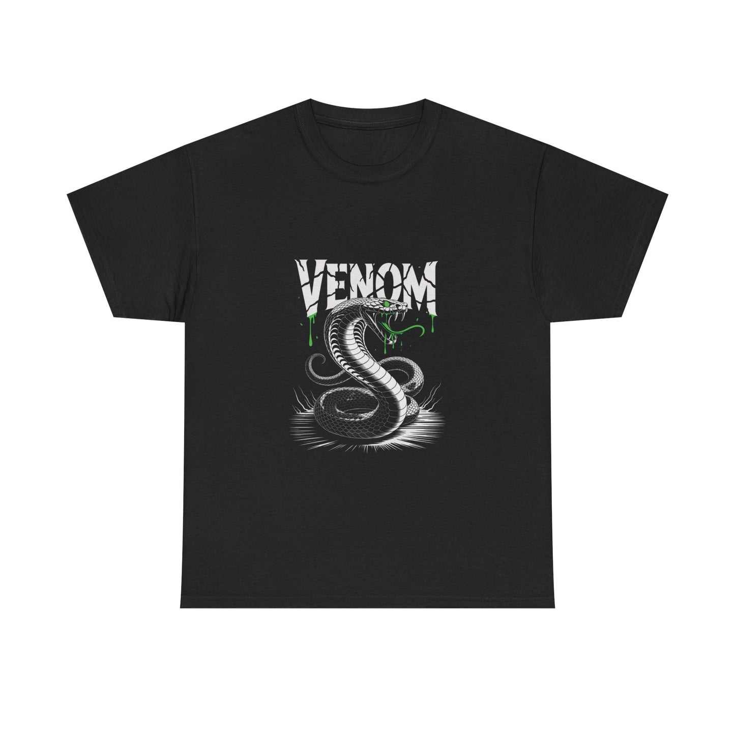 Venom Graphic Unisex Heavy Cotton Tee, Gamer Gift, Halloween Costume Tee, Casual Streetwear, Comic Lovers Apparel