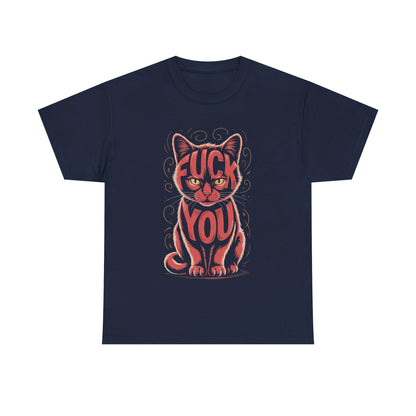 Sassy Cat Tee - Unisex Heavy Cotton Tee, Funny Cat Shirt, Humor Tee, Pet Lover Gift, Unique Graphic T-Shirt, Be Yourself Shirt