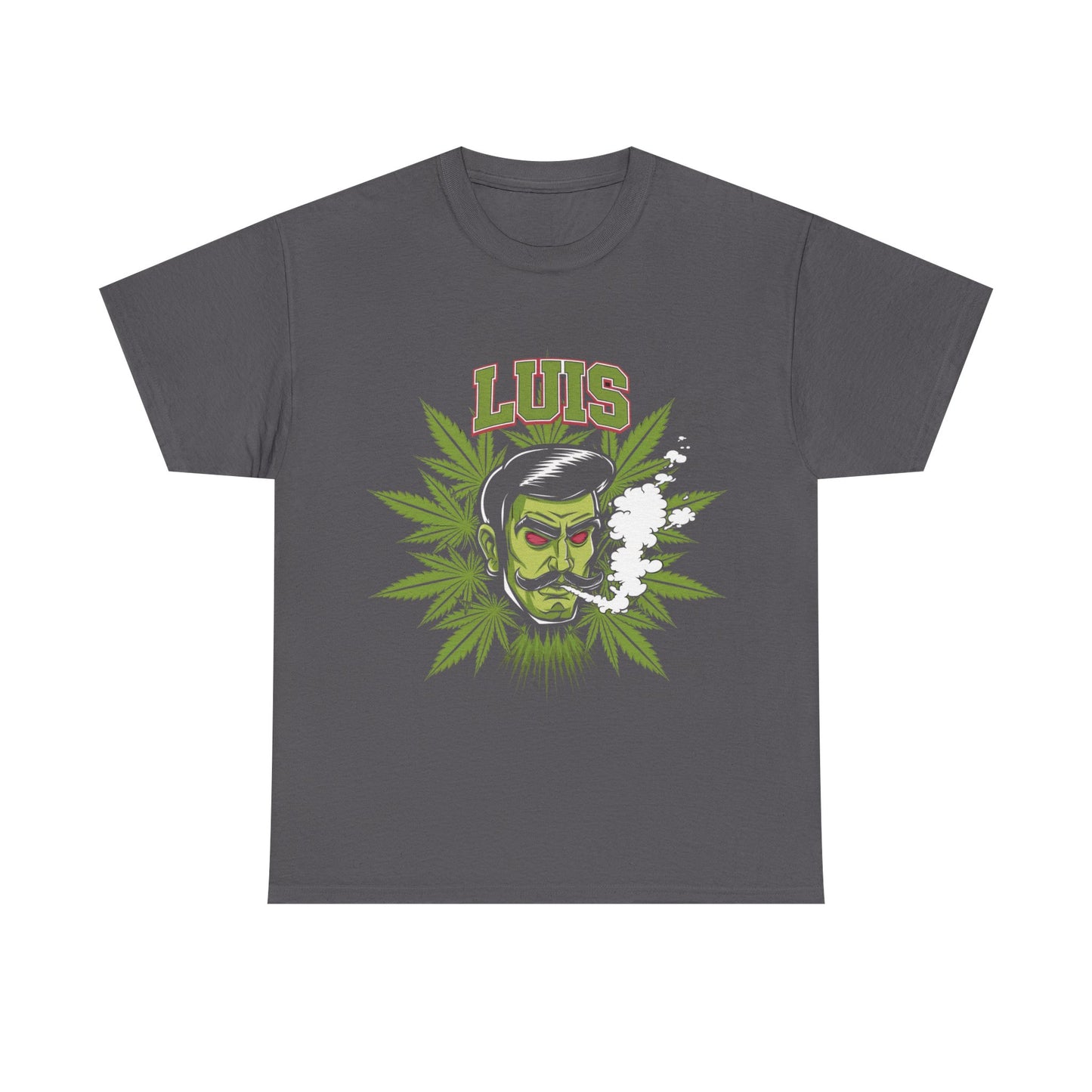 Unisex Graphic Tee with 'LUIS' Design, Vintage Style, Cannabis-Inspired Fashion, Gift for Him, Streetwear, Casual Everyday Wear