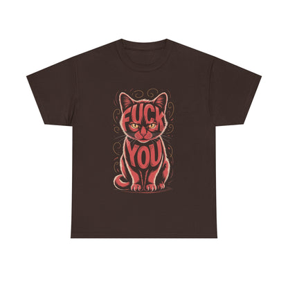 Sassy Cat Tee - Unisex Heavy Cotton Tee, Funny Cat Shirt, Humor Tee, Pet Lover Gift, Unique Graphic T-Shirt, Be Yourself Shirt