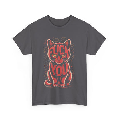 Sassy Cat Tee - Unisex Heavy Cotton Tee, Funny Cat Shirt, Humor Tee, Pet Lover Gift, Unique Graphic T-Shirt, Be Yourself Shirt