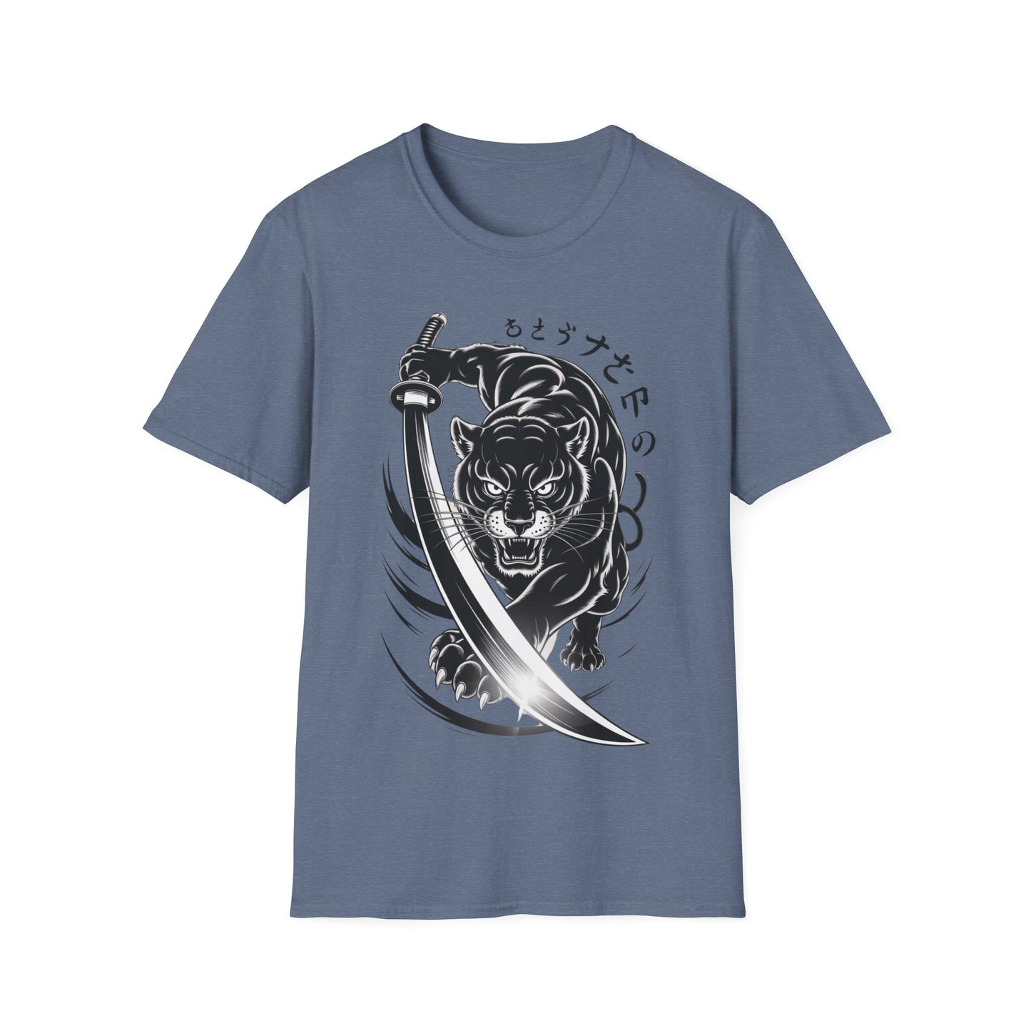 Fierce Panther Graphic Tee, Unisex Softstyle T-Shirt, Animal Lover Gift, Casual Wear, Black Panther Art, Stylish T-Shirt