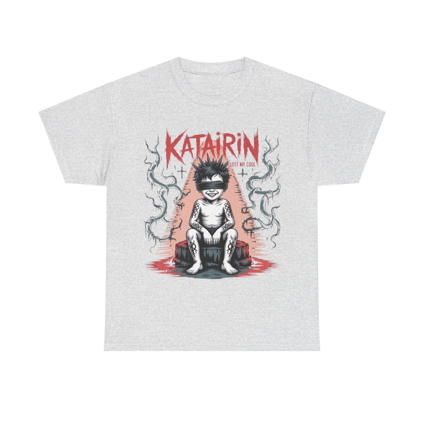 Katairin Heavy Cotton Tee | Unisex Graphic T-Shirt, Gothic Style Apparel, Alternative Fashion, Casual Wear, Unique Gift Idea