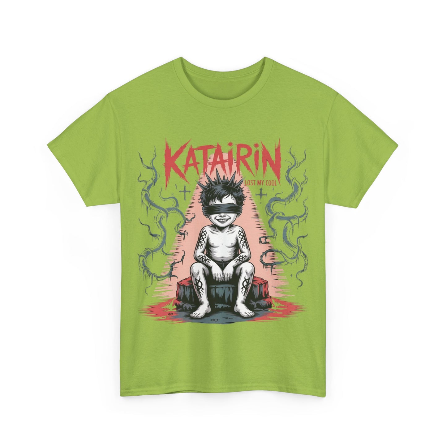 Katairin Heavy Cotton Tee | Unisex Graphic T-Shirt, Gothic Style Apparel, Alternative Fashion, Casual Wear, Unique Gift Idea