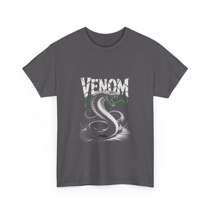 Venom Graphic Unisex Heavy Cotton Tee, Gamer Gift, Halloween Costume Tee, Casual Streetwear, Comic Lovers Apparel