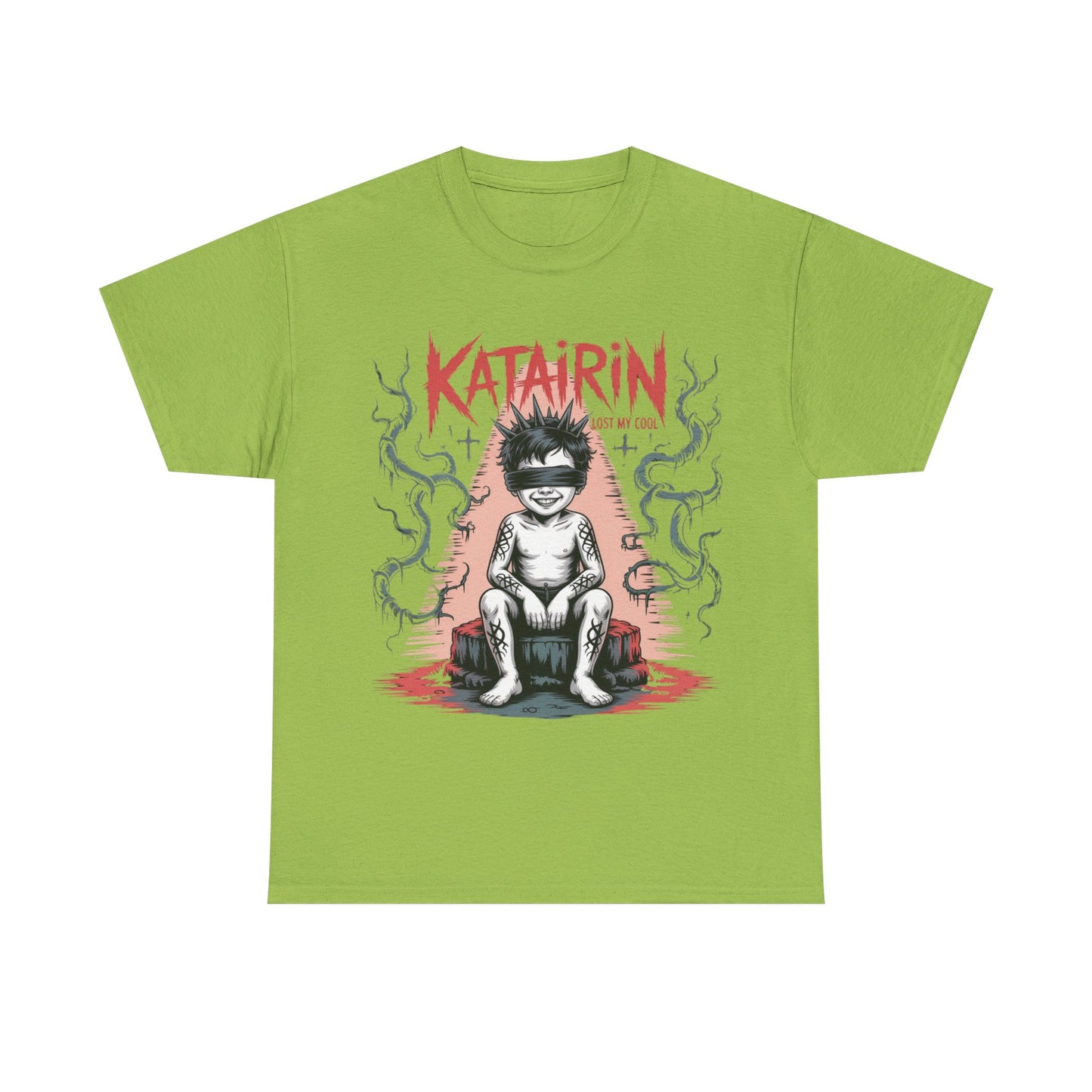 Katairin Heavy Cotton Tee | Unisex Graphic T-Shirt, Gothic Style Apparel, Alternative Fashion, Casual Wear, Unique Gift Idea