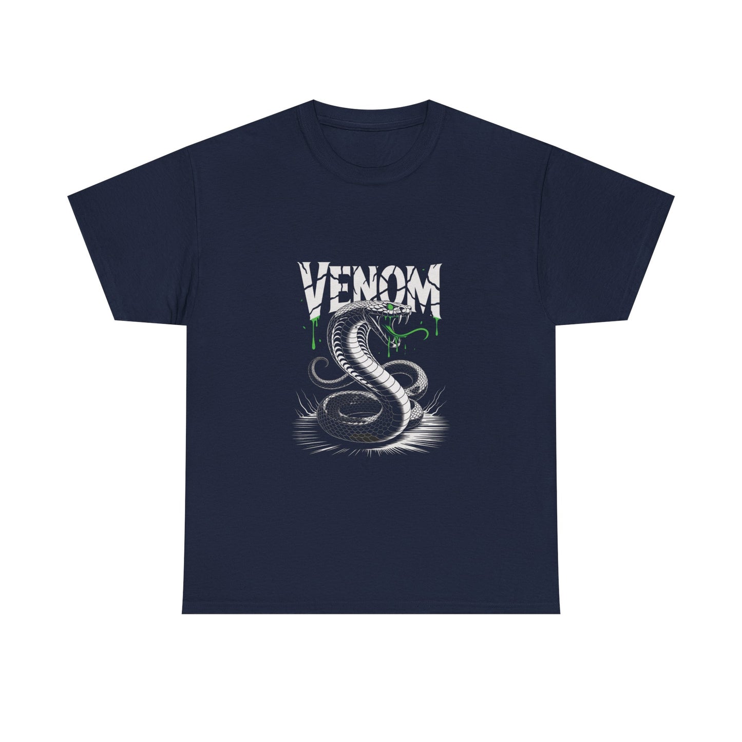 Venom Graphic Unisex Heavy Cotton Tee, Gamer Gift, Halloween Costume Tee, Casual Streetwear, Comic Lovers Apparel
