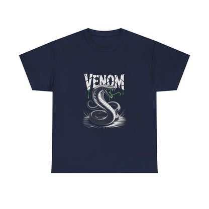 Venom Graphic Unisex Heavy Cotton Tee, Gamer Gift, Halloween Costume Tee, Casual Streetwear, Comic Lovers Apparel