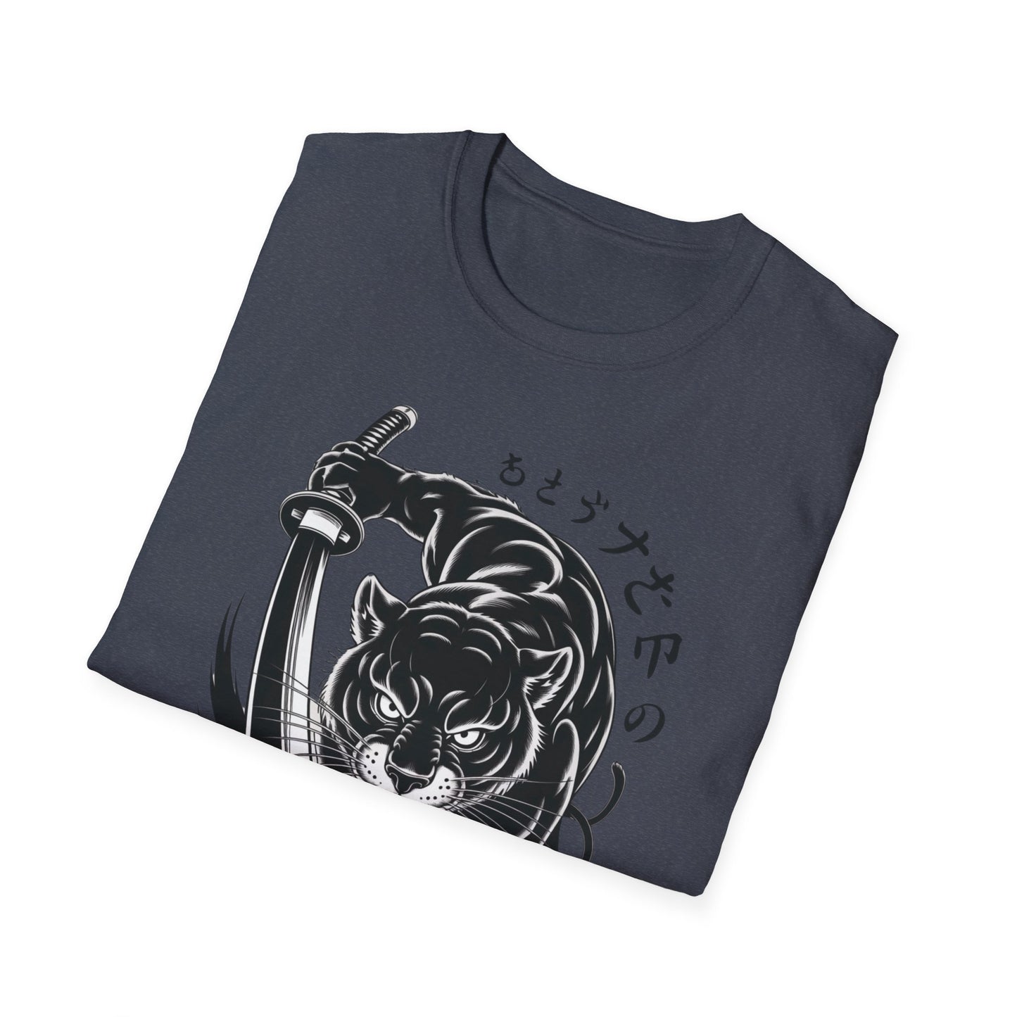 Fierce Panther Graphic Tee, Unisex Softstyle T-Shirt, Animal Lover Gift, Casual Wear, Black Panther Art, Stylish T-Shirt