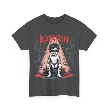 Katairin Heavy Cotton Tee | Unisex Graphic T-Shirt, Gothic Style Apparel, Alternative Fashion, Casual Wear, Unique Gift Idea