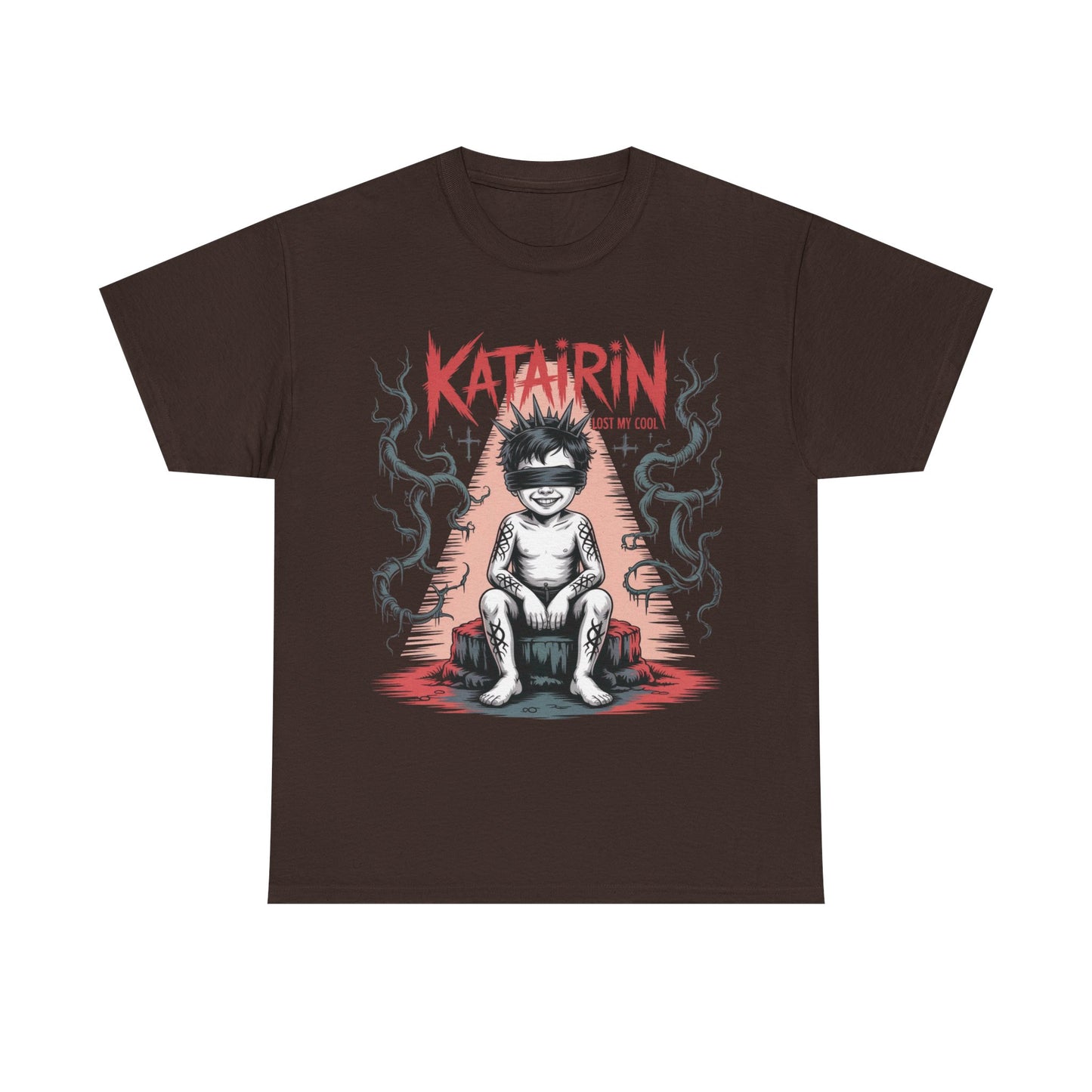 Katairin Heavy Cotton Tee | Unisex Graphic T-Shirt, Gothic Style Apparel, Alternative Fashion, Casual Wear, Unique Gift Idea