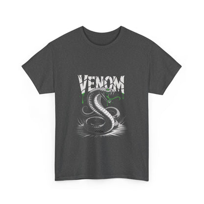 Venom Graphic Unisex Heavy Cotton Tee, Gamer Gift, Halloween Costume Tee, Casual Streetwear, Comic Lovers Apparel
