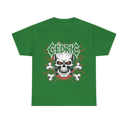 Skull and Crossbones Heavy Cotton Tee, Unisex T-Shirt, Edgy Graphic Tee, Casual Wear, Gift for Rebels, Halloween, Alternative Fashion
