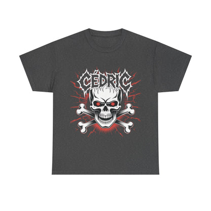 Skull and Crossbones Heavy Cotton Tee, Unisex T-Shirt, Edgy Graphic Tee, Casual Wear, Gift for Rebels, Halloween, Alternative Fashion