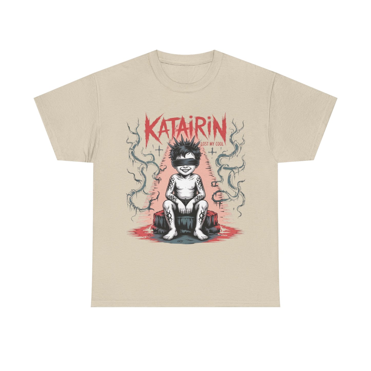 Katairin Heavy Cotton Tee | Unisex Graphic T-Shirt, Gothic Style Apparel, Alternative Fashion, Casual Wear, Unique Gift Idea