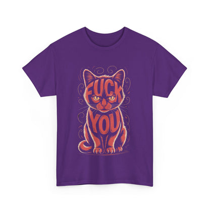 Sassy Cat Tee - Unisex Heavy Cotton Tee, Funny Cat Shirt, Humor Tee, Pet Lover Gift, Unique Graphic T-Shirt, Be Yourself Shirt