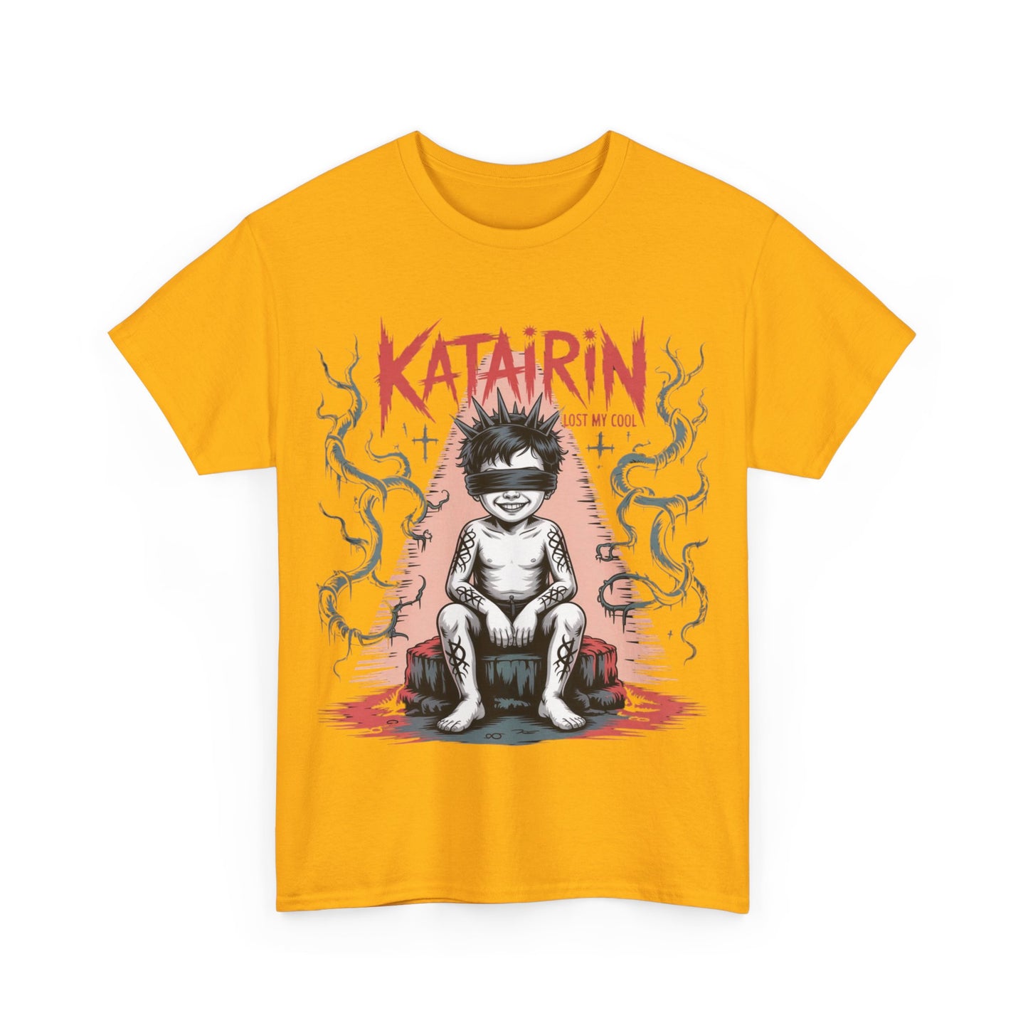 Katairin Heavy Cotton Tee | Unisex Graphic T-Shirt, Gothic Style Apparel, Alternative Fashion, Casual Wear, Unique Gift Idea