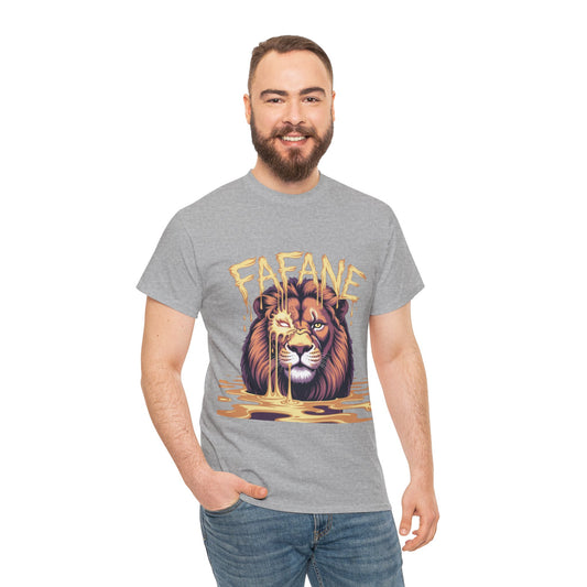 Majestic Lion Graphic Tee | Unisex Heavy Cotton Shirt, Animal Lover Gift, Unique Casual Wear, Streetwear, Graphic T-Shirt